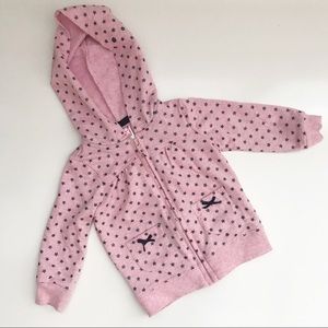 Pink & Blue | Pink Hoodie with Blue Sparkly Stars